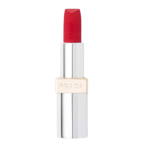 Son Prada Monochrome Hyper Matte R28 Fuoco Đỏ Thuần - Son Lì Cao Cấp, Bám Màu Lâu Trôi, Quyến Rũ Kể Cả 12 Giờ