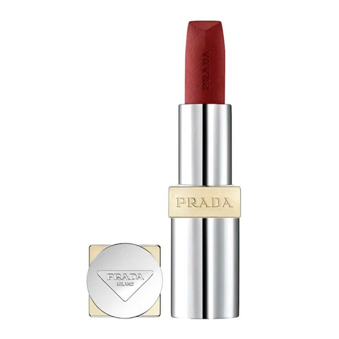 Son thỏi Prada Monochrome Hyper Matte B03 Mahogany - Son Đỏ Nâu Đất Chất Lì Mịn Mượt Dành Cho Phái Đẹp