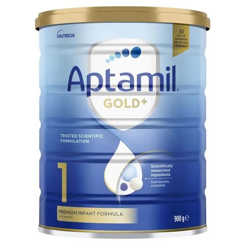 Sữa Aptamil Gold+ Úc cho trẻ từ 0-3 tuổi - Công thức dinh dưỡng cao cấp hỗ trợ miễn dịch và phát triển trí não, 900g