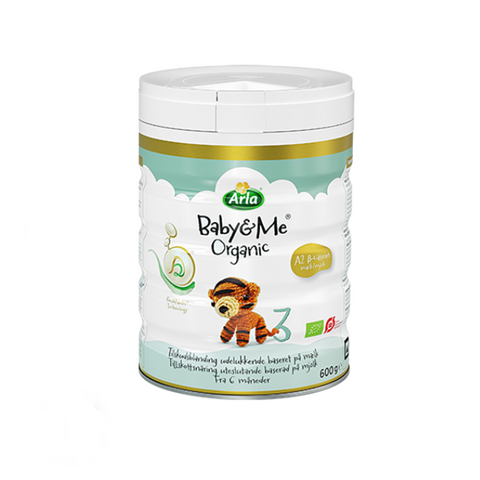 Sữa Bột Arla Baby&Me A2 Organic Số 3 Dành Cho Trẻ Từ 1-3 Tuổi - Đáp Ứng Tiêu Chuẩn Hữu Cơ EU, Dễ Tiêu Hóa 600g