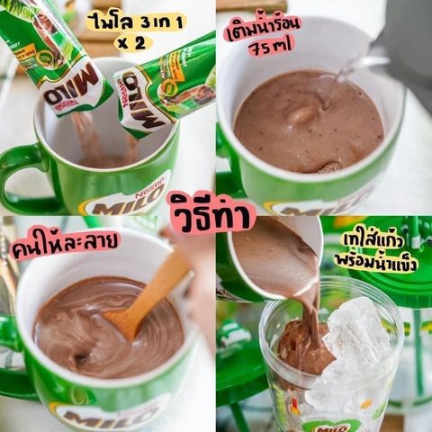 Sữa bột lúa mạch Milo Thái Lan cho trẻ trên 6 tuổi - Gói nhỏ tiện lợi bổ sung năng lượng và dinh dưỡng tuyệt vời từ mầm lúa mạch