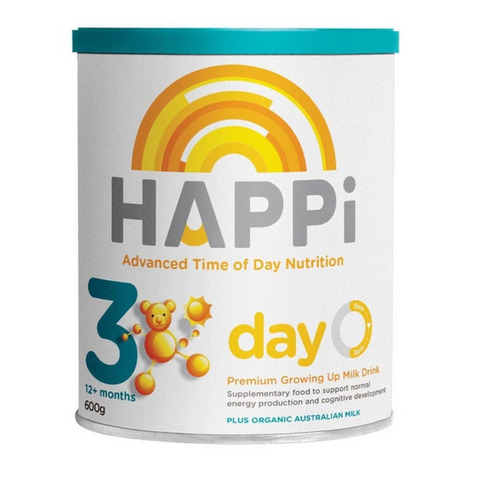 Sữa Ngày HAPPi Day Số 3 - Dinh Dưỡng Thời Gian Trong Ngày Cho Trẻ Từ 12 Tháng Tuổi, 600g, Hỗ Trợ Phát Triển Toàn Diện