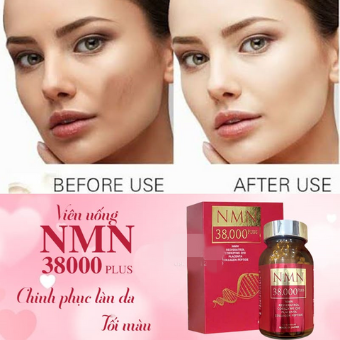 Viên uống trẻ hóa 38000 Plus Nhật Bản - Hỗ trợ làm đẹp, cải thiện sức khỏe da, tăng cường năng lượng, chống lão hóa hiệu quả.