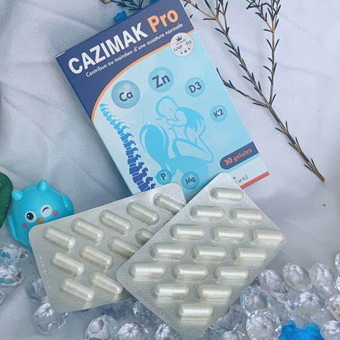 Viên uống hỗ trợ xương khớp Cazimak Pro - Bổ sung Canxi, Vitamin D3, K2 cho sức khỏe xương khớp người lớn và trẻ em