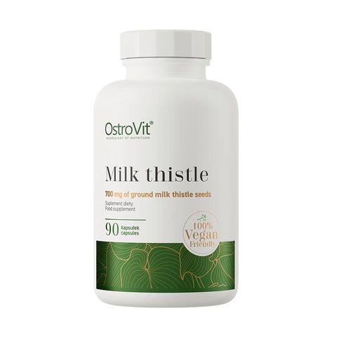 Viên uống Milk Thistle Ostrovit 700mg - Hỗ trợ chức năng gan khỏe mạnh, bảo vệ gan, bổ sung dinh dưỡng hàng ngày, 90 viên