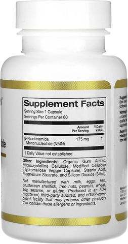 Viên Uống Trẻ Hóa Da California Gold Nutrition 175mg - Hỗ Trợ Cải Thiện Dấu Hiệu Tuổi Tác, Tăng Cường Sức Khỏe, Hộp 180 Viên