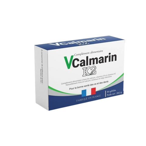 Viên uống Vcalmarin K2 - Hỗ trợ bổ sung canxi, vitamin D3 & K2 cho xương chắc khỏe | Hộp 60 viên