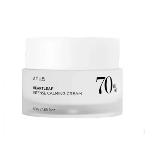 Kem Dưỡng Da Mụn Anua Heartleaf Intense Calming Cream 50ml - Hỗ Trợ Làm Dịu, Phục Hồi Da Mụn, Chống Viêm Hiệu Quả, Lành Tính