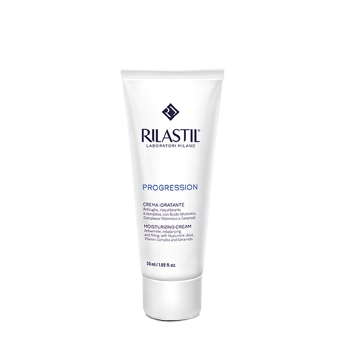 Kem Dưỡng Ẩm Rilastil Progression - Kem Làm Mềm Săn Chắc Da 50ml, Phù Hợp Cho Làn Da Trên 50 Tuổi, Thiên Nhiên, Không Chất Độc Hại
