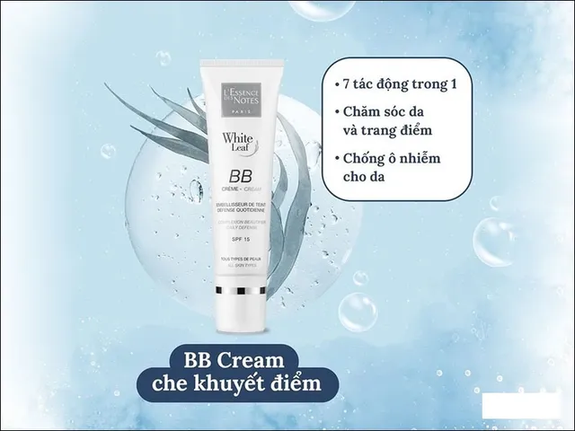Kem Nền Che Khuyết Điểm White Leaf BB Cream SPF15 - Lớp Nền Tự Nhiên, Làm Sáng Da Và Bảo Vệ Da Khỏi Tia UV, Dưỡng Ẩm Mềm Mại