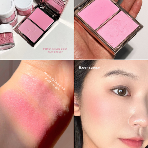 Má Hồng Patrick Ta Take Cream & Powder Duo Just Enough - Phấn & Kem Trang Điểm Tạo Hiệu Ứng Rạng Rỡ Từ Căn Bản Tới Nâng Cao