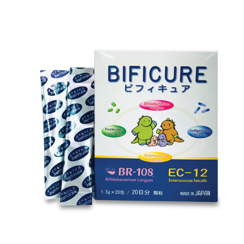 Men vi sinh Bificure cho trẻ em - Hỗ trợ tiêu hóa, bổ sung lợi khuẩn Bifidobacteria và Lactic acid - Hộp 20 gói 1,5g