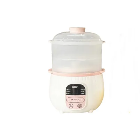 Nồi Nấu Cháo Chậm Seka 0.8L Đa Năng Có Xửng Hấp - Thiết Kế Thông Minh, Tiện Lợi Cho Bữa Ăn Bổ Dưỡng Gia Đình