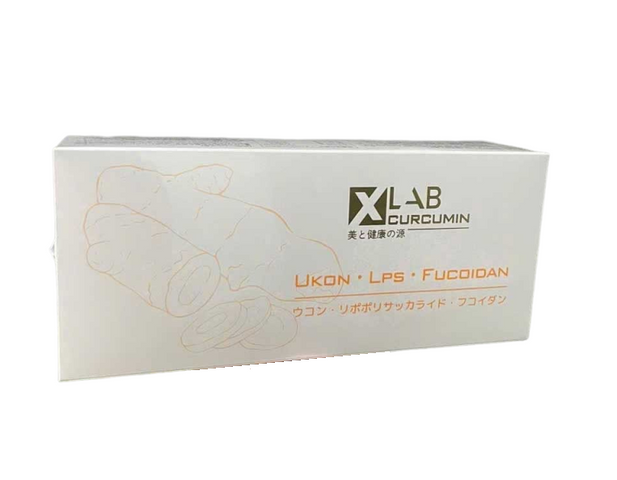 Nước Uống Nghệ Nano Xlab Curcumin Ukon LPS Fucoidan Nhật Bản - Hỗ Trợ Tiêu Hóa, Tăng Cường Miễn Dịch, Làm Đẹp Da 30 Ống 20ml