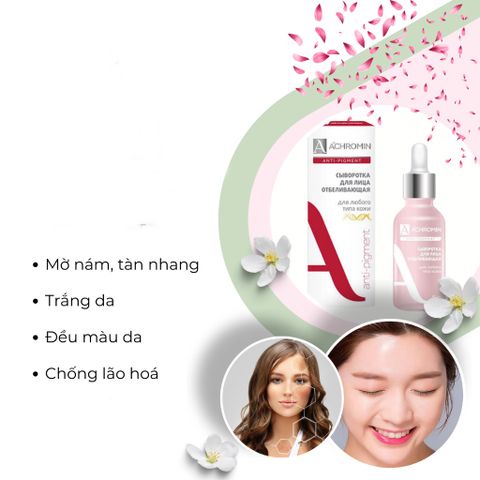 Serum Dưỡng Trắng Da Mờ Nám Tàn Nhang Achromin Anti-Pigment 30ml - Giải Pháp Chăm Sóc Da Hiệu Quả, Làm Sáng Da Tự Nhiên