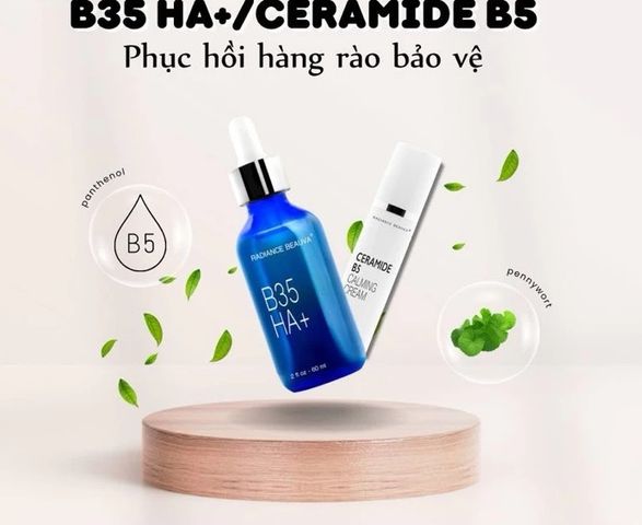 Serum Radiance Beauva B35 HA+ Dưỡng Ẩm Phục Hồi Làm Sáng Da - Phục hồi da nhạy cảm, cấp ẩm và làm dịu hiệu quả 60ml