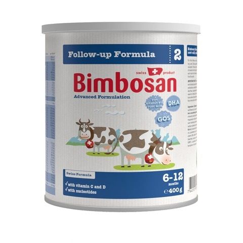 Sữa bột Bimbosan Stage 2 cho trẻ 6-12 tháng - Sữa công thức Thụy Sĩ, hỗ trợ tiêu hóa và phát triển khỏe mạnh, lon 400g/900g