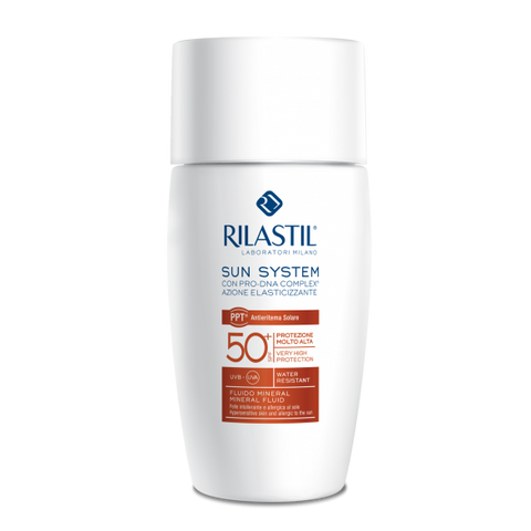 Tinh Chất Chống Nắng Rilastil Sun System Ppt Mineral Fluid SPF 50+ 50ml - Bảo Vệ Da Tối Ưu, Chống Lão Hóa, Hỗ Trợ Dịu Da