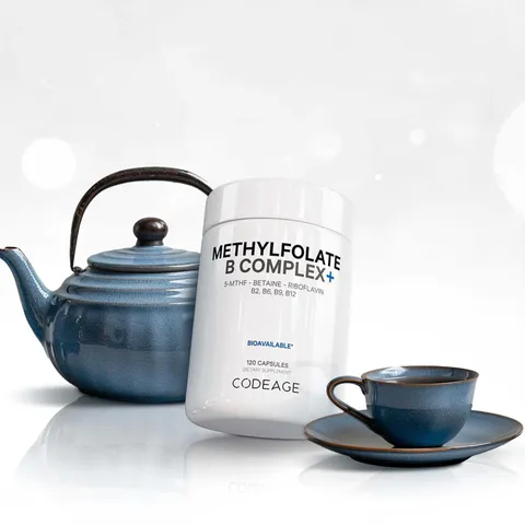 Viên uống Codeage B Complex Mỹ - Hỗ trợ trí não, cải thiện trí nhớ, giảm căng thẳng - Vitamin B Complex 120 viên