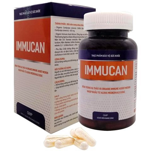 Viên uống Immucan đông trùng hạ thảo 90 viên - Hỗ trợ bồi bổ và tăng cường sức đề kháng cho người yếu, mệt mỏi