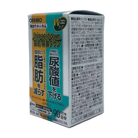 Viên Uống Hỗ Trợ Điều Trị Gout Orihiro Uric Acid Down 180 Viên - Chiết Xuất Hoa Cúc Giảm Acid Uric Trong Máu