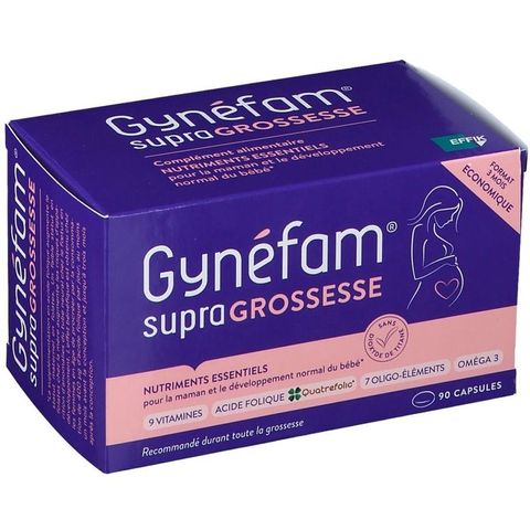 Viên vitamin tổng hợp và acid folic Gynefam cho bà bầu - Hỗ trợ sức khỏe mẹ và phát triển thai nhi - Hộp 90 viên