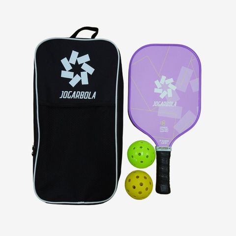 Vợt Pickleball Jogarbola P-602B 14mm - Vợt Carbon Siêu Nhẹ, Công Nghệ Chống Trượt, Bộ Sản Phẩm Kèm 2 Bóng và Túi Đựng Thời Trang