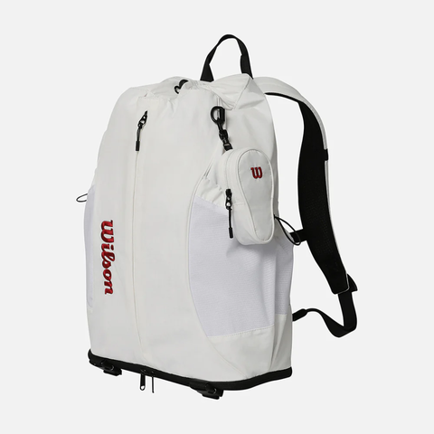 Balo Đựng Vợt Pickleball & Tennis Wilson Drawstring Backpack V2 W251006TBP13WHT - Balo Thể Thao Đơn Giản, Thoải Mái, Đậm Phong Cách