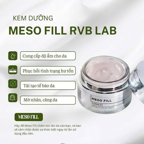 Bộ Dưỡng Da Meso Fill RVB LAB - Serum và Kem Chống Lão Hóa, Làm Đầy Nếp Nhăn, Giúp Da Căng Mướt Tự Nhiên