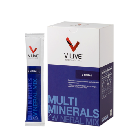 Bột uống Vlive V-Neral - Hỗ trợ miễn dịch, tái tạo tế bào, bổ sung vitamin và khoáng chất cho sức khỏe và làm đẹp da