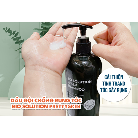 Dầu Gội Ngừa Rụng Tóc Prettyskin Bio Solution Scalp Shampoo - Giúp Sạch Da Đầu & Chăm Sóc Tóc Khỏe Mạnh 500ml