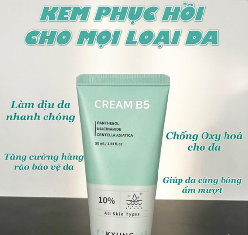 Kem Dưỡng Ẩm B5 10% KyungLab - Phục Hồi, Làm Dịu Da, Dưỡng Ẩm Hiệu Quả, Dung Tích 50ml