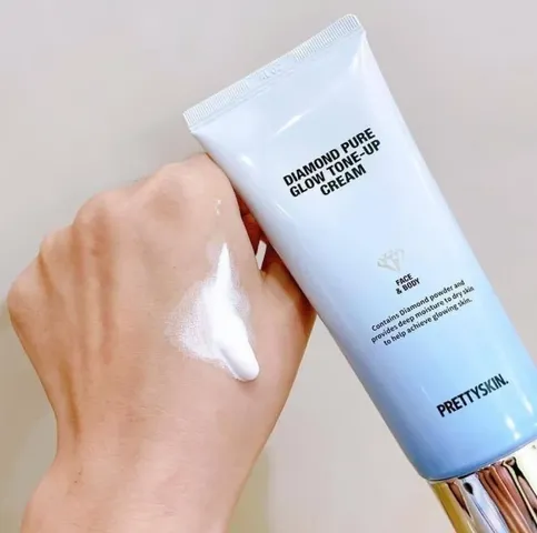 Kem Dưỡng Trắng Da Mặt & Body PrettySkin Diamond Pure Glow - Làm Sáng Da, Cung Cấp Độ Ẩm, Phù Hợp Mọi Loại Da, 100ml