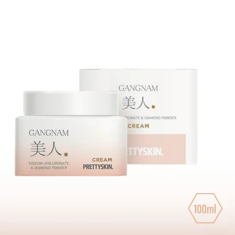 Kem Dưỡng Trắng Da Mờ Nhăn Prettyskin Gangnam Miin - Chiết Xuất Thiên Nhiên, Làm Sáng Và Trẻ Hóa Da 100ml