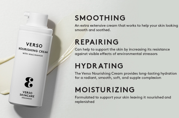 Kem Dưỡng Ẩm Phục Hồi Da Chuyên Sâu Verso Nourishing Cream - Giải Pháp Cấp Ẩm và Khôi Phục Da Rạng Rỡ 50ml