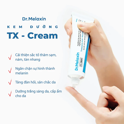 Kem Giảm Nám Dr.Melaxin TX Cream 30ml - Chuyên Sâu Làm Sáng Da, Cải Thiện Sắc Tố, Da Đều Màu, Rạng Rỡ