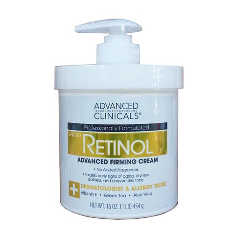 Kem Retinol Advanced Clinicals Firming 454g - Dưỡng ẩm, Trẻ hóa da, Mờ nếp nhăn, Da mặt và body, Hỗ trợ sáng mịn da