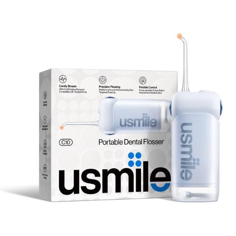 Máy Tăm Nước Sóng Siêu Âm Usmile C10 - Thiết Bị Chăm Sóc Răng Miệng Độc Đáo, Pin Sạc Tiện Lợi, 4 Chế Độ Làm Sạch Linh Hoạt