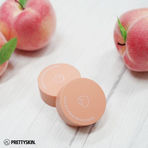 Phấn Bột Kiềm Dầu Pretty Skin Good Bye Sebum Finish Power Plus+ Peach - Kiểm Soát Bã Nhờn, Làn Da Mịn Màng Suốt Ngày