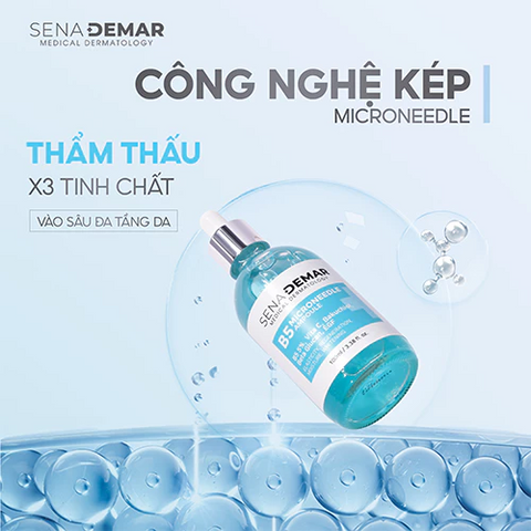 Serum Sena Demar B5 Microneedle Ampoule - Chăm Sóc Da Hàn Quốc Dưỡng Ẩm Sâu, Phục Hồi Da Khô Nhạy Cảm 100ml
