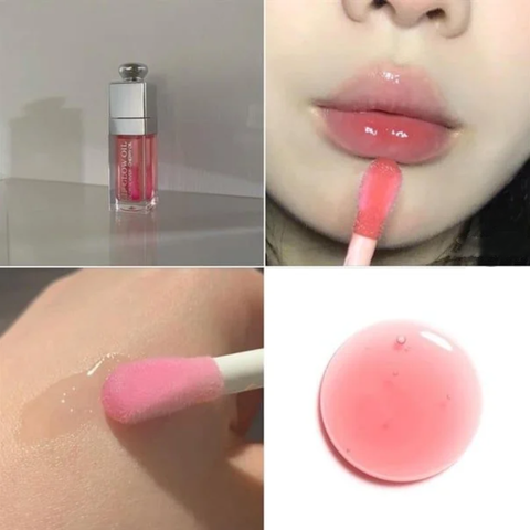 Set Trang Điểm Dior Lip and Cheek Pink Glow Ritual - 3 Món Chất Lượng Gồm Son Bóng, Phấn Má Hồng & Túi Đựng Sang Trọng