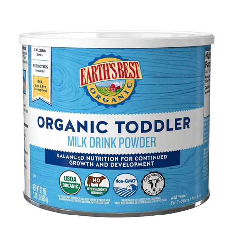 Sữa Earth’s Best Organic Toddler Xanh 595g - Dinh Dưỡng Cho Bé Trên 1 Tuổi, Bổ Sung DHA, Canxi, Prebiotics Hỗ Trợ Phát Triển Toàn Diện