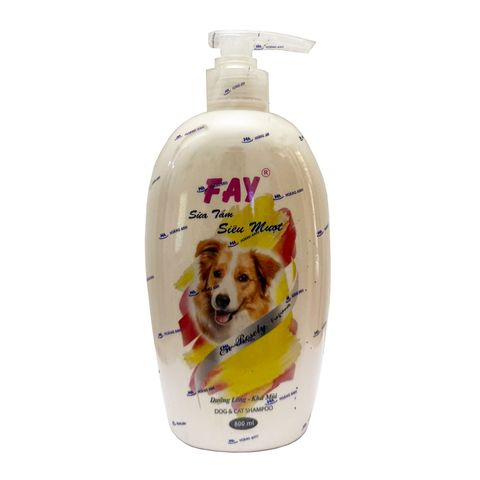 Sữa Tắm Dưỡng Lông Khử Mùi Fay En-Rosely Cho Chó Mèo - Chai 300ml và 800ml, Cao Cấp, Thơm Mát, Giúp Lông Mượt Mà, Sạch Đẹp