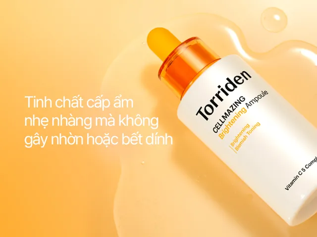 Tinh Chất Vitamin C Sáng Da Torriden Cellmazing Brightening Ampoule 30ml - Giảm Thâm Nám, Cung Cấp Độ Ẩm, Làn Da Rạng Rỡ