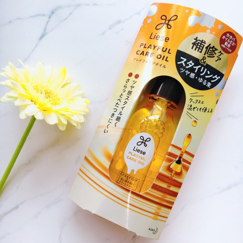 Tinh Dầu Dưỡng Tóc Kao Liese Playful Care Oil - Giúp Tóc Mềm Mượt, Bóng Đẹp, Phục Hồi Tóc Hư Tổn, Lọ 80ml