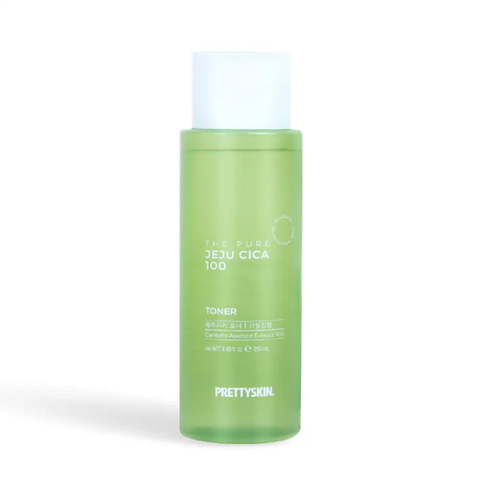Toner Rau Má Pretty Skin The Pure Jeju Cica 100 - Chiết Xuất Từ Rau Má Thiên Nhiên, Phục Hồi Da Nhạy Cảm, 250ml