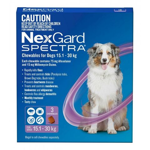 Viên nhai NEX-GAR.D SPECTRA - Diệt ve ghẻ, bọ chét và tẩy giun cho chó - Chăm sóc thú cưng hiệu quả và an toàn