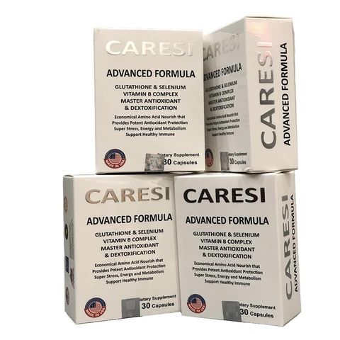 Viên Uống Caresi Advanced Formula Hỗ Trợ Dưỡng Trắng Da - Bổ Sung Glutathione, Vitamin, Làm Sáng Da, Giảm Đốm Nâu, Hộp 30 Viên