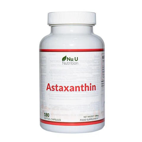 Viên uống tăng cường miễn dịch Nu U Nutrition Natural Astaxanthin 12mg - Hỗ trợ sức khỏe và làm đẹp da, 180 viên