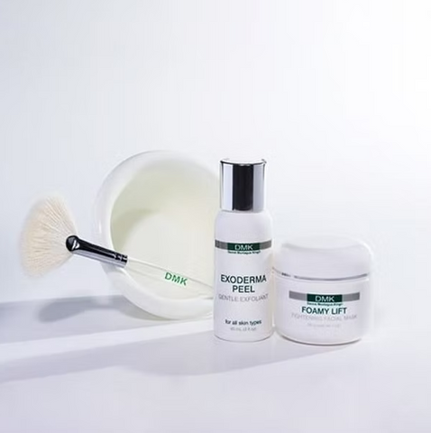 Bộ Peel và Mặt Nạ Làm Sạch Da DMK Foamy Lift Masque & Exoderma Peel - Giúp Da Sáng Mịn, Kháng Viêm, Phù Hợp Mọi Loại Da